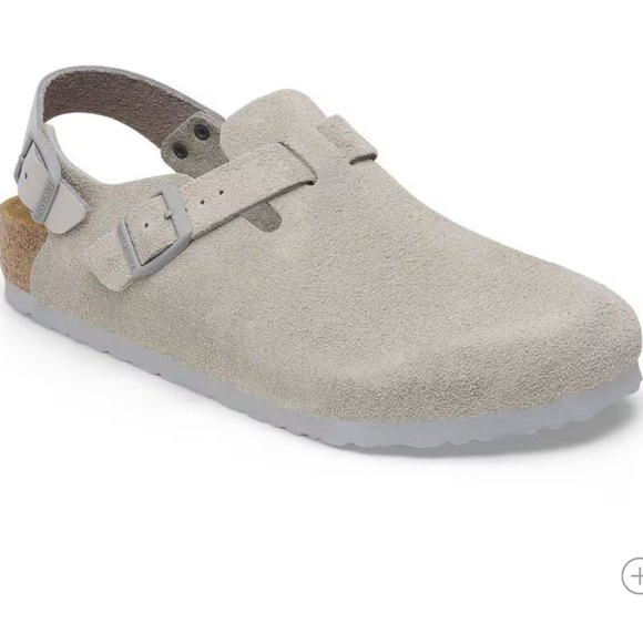 Birkenstock Tokio Suede Leather Stone Coin - Picture 2 of 5